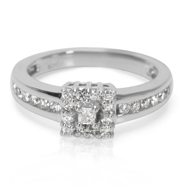 007384 fv BRAND NEW Engagement Ring in 14K White Gold with Diamonds 053 CTW