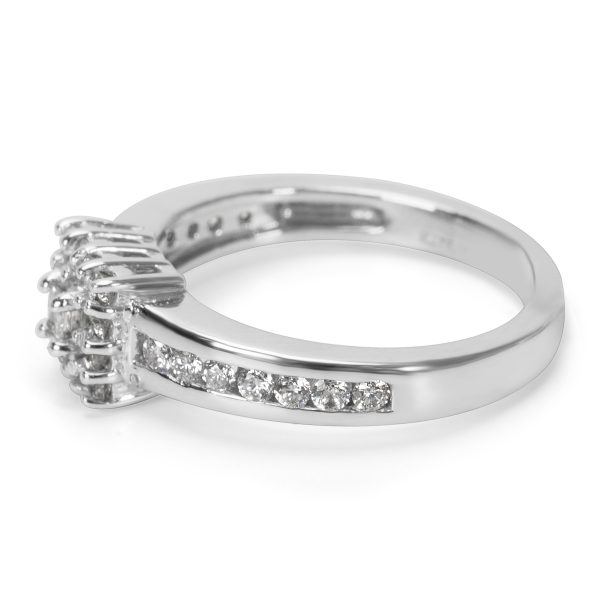 007384 sv BRAND NEW Engagement Ring in 14K White Gold with Diamonds 053 CTW