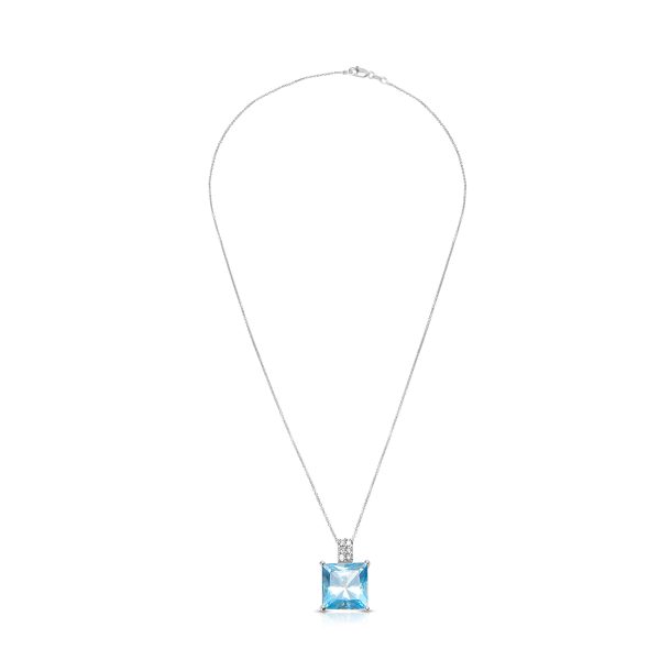 008277 pv 8957d134 35ad 40ec 93e6 cb35a8b8b217 BRAND NEW Blue Topaz Pendant in 14K White Gold with Diamonds 009 CTW