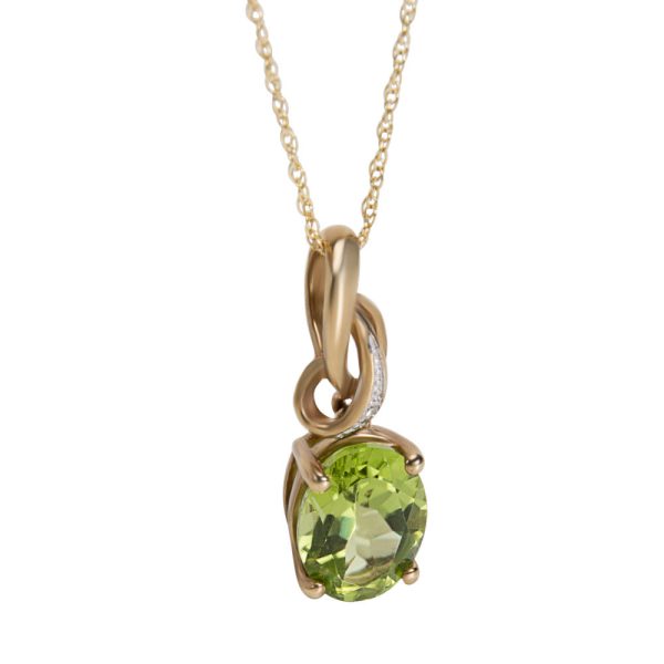 008285 fv e915701a 6891 4ca8 9a06 f700e8f1aead BRAND NEW Diamond Peridot Pendant Necklace in 10K Gold 190 CTW