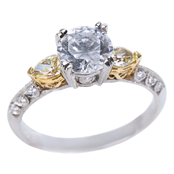 008920 pv Tacori Diamond Engagement Ring Setting in Platinum18k Gold 040 ctw