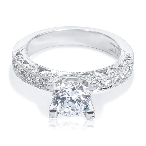 009135 fv Tacori Engagement Ring Setting in Platinum 38 CTW