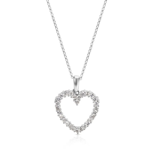 009327 fv 6ac858c1 4e4b 49db abf7 8243fcab8d8b BRAND NEW Diamond Prong Set Heart Pendant in 14k WG with Chain 102 CTW