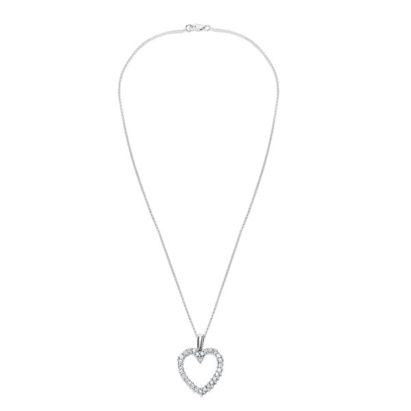 009327 pv 5d5893de acb7 4b6a ba26 6751789b63e9 BRAND NEW Diamond Prong Set Heart Pendant in 14k WG with Chain 102 CTW