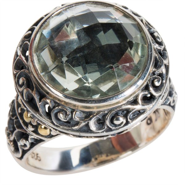 018525 FV BRAND NEW Robert Manse Prasiolite Ring in Sterling Silver