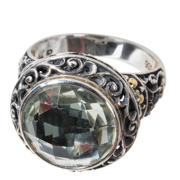 018525 pv BRAND NEW Robert Manse Prasiolite Ring in Sterling Silver