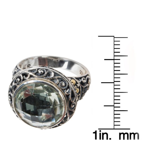 018525 sv BRAND NEW Robert Manse Prasiolite Ring in Sterling Silver