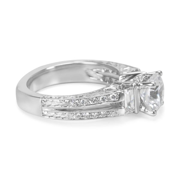 020501 sv Brand New Dehago Diamond Engagement Ring Setting in Platinum 066 CTW