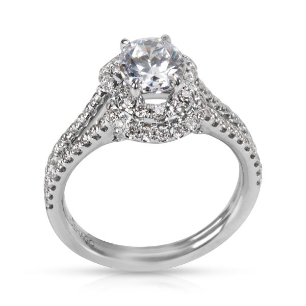 020536 pv BRAND NEW Dehago Diamond Engagement Ring Setting in 18K White Gold 085 CTW