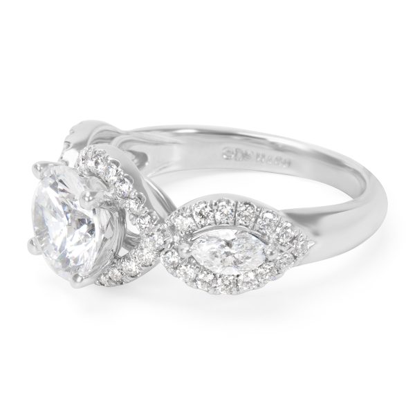 022146 sv BRAND NEW Dehago Engagement Ring in 18K White Gold 036 CTW