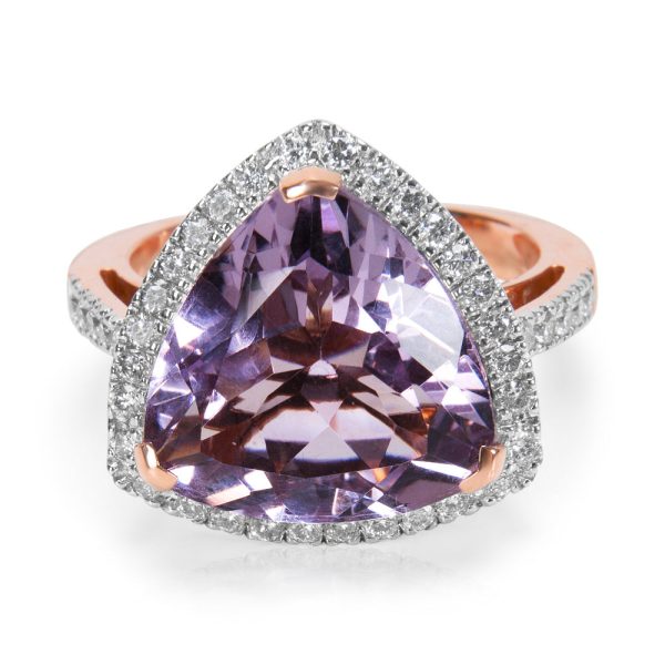 022656 fv e571234b 9f20 4f6d 9fc8 6c49efee8724 BRAND NEW Amethyst Diamond Fashion Ring in 14K Rose Gold 042 CTW