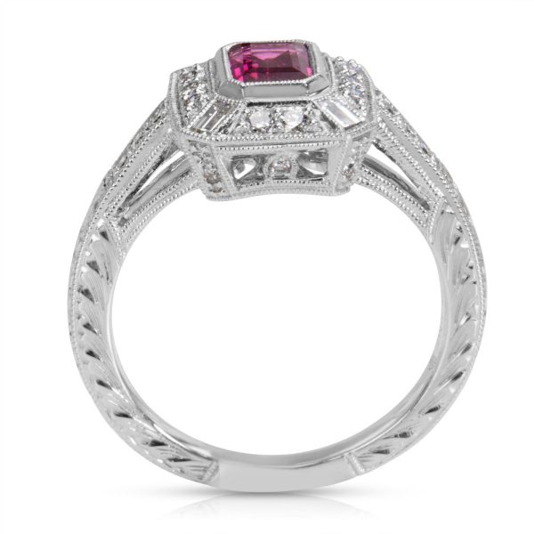 022750 pv 6c54e573 7699 43db a1f2 94bfe12c2354 Tourmaline and Diamond Ring in 18K White Gold 045 CTW