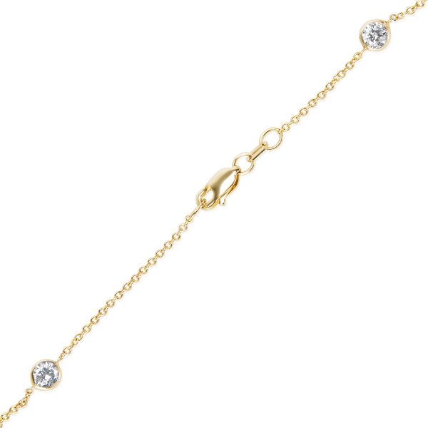 024603 clasp fb0a9c94 81b1 4df8 9a3c 02578ea4a46c Brand New Diamond by the Yard Necklace in 14KT Gold