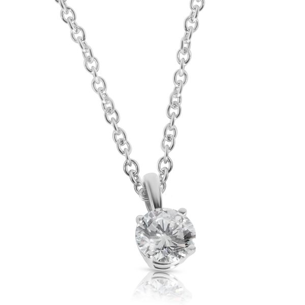 025096 fv c7db58bb 7942 41d6 b4d8 a361ec629901 IGI Certified Diamond Pendant in 14k White Gold I J SI2 I1 075 CTW