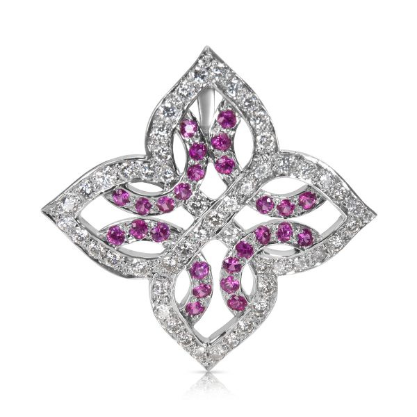 025626 fv 319216c0 0eb2 4c39 9199 1f5e29951b67 Pink Sapphire Diamond Pendant in 18k White Gold 047 CTW