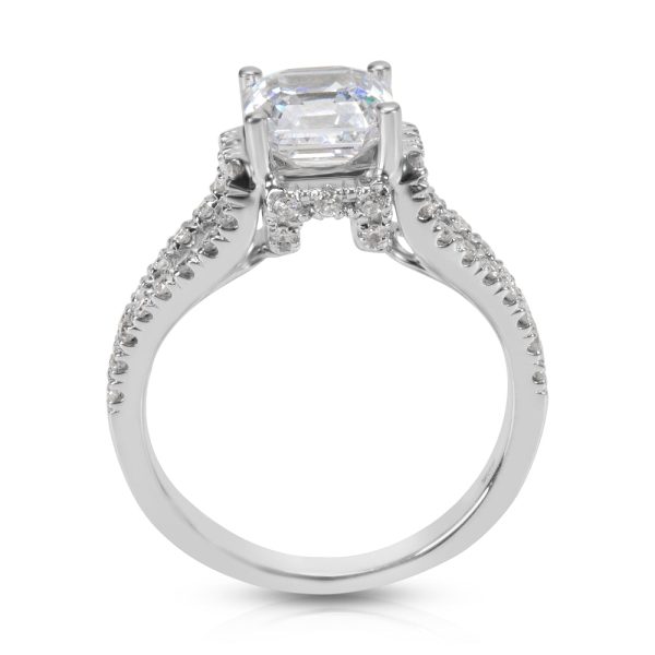 026311 pv 6f1dea57 134f 4f43 9d49 d2f121ed2c3c BRAND NEW La Reina Diamond Engagement Ring Setting in 18K White Gold 042 CTW