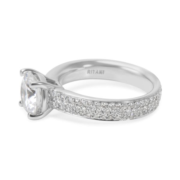 027356 sv e15d1c2f bdfd 4baf 91ef f928867b6085 BRAND NEW Ritani Diamond Engagement Ring Setting in Platinum 058 CTW