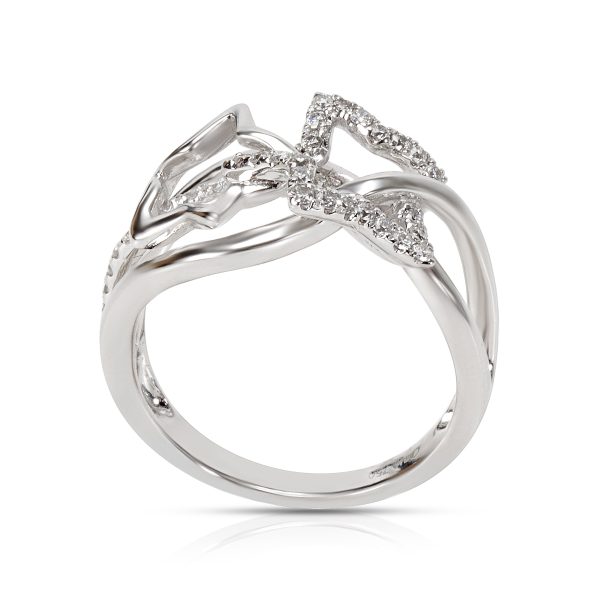 032483 pv Star Diamond Ring in 18K White Gold 031 ctw