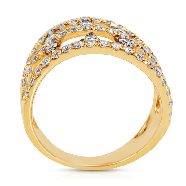 032509 pv e8937c63 96b7 4c9a 88ee 4f304ba90527 BRAND NEW Diamond and Rhodium Ring in 14K Yellow Gold 128 CTW