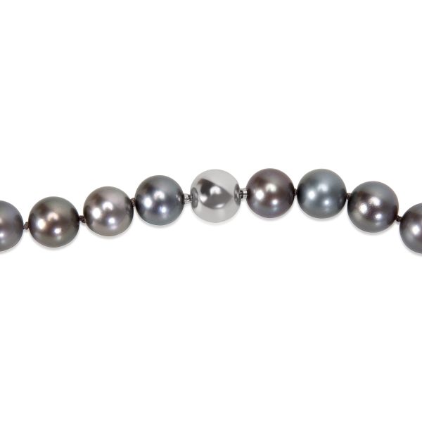 034362 clasp 1b5e8e2a 83f2 49b5 9a92 991826e95f51 Estate Tahitian Black Pearl Necklace