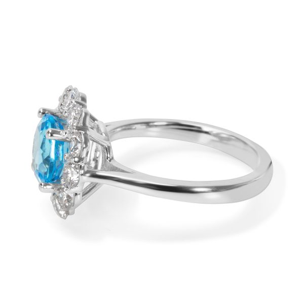 034579 sv 9493e418 16b1 4a1f 8548 3487435c1a2e BRAND NEW Blue Topaz Diamond Engagement Ring in 14k White Gold 123 CTW