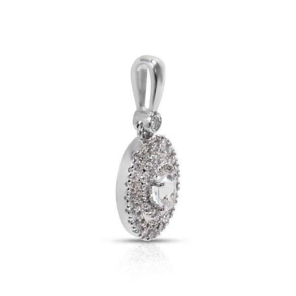 036035 sv e6c3f590 0a0e 4356 9560 148854e7a685 BRAND NEW Diamond White Topaz Pendant in 14k White Gold 027 CTW