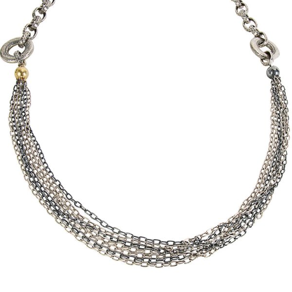 036968 FV BRAND NEW Gurhan Chain Necklace in Sterling Silver MSRP 4325