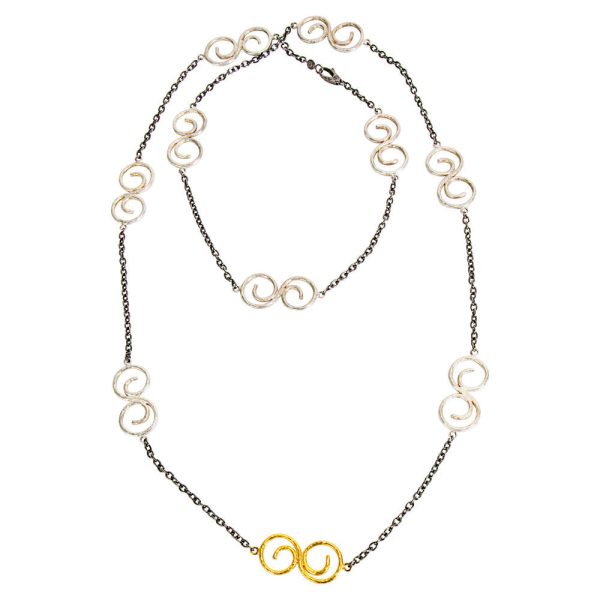 036983 PV ff113805 23fd 4d2e 9ba5 ea581cf3ba48 Gurhan Tri Tonal Long Necklace In Sterling Silver MSRP 1525