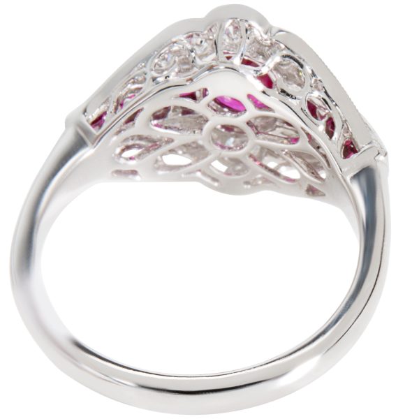 037023 bv 44e994d5 aa5e 4e22 8b5f 7e347289f981 Ruby Diamond Ring in 18K White Gold 030 CTW