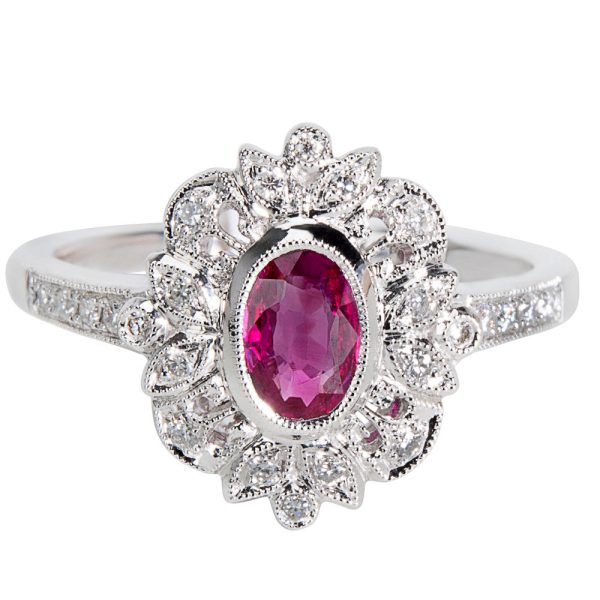 037045 PV 5d3adb1b a725 42ad 9bd4 f12609b5157a Ruby Diamond Ring in 18K White Gold 016 CTW