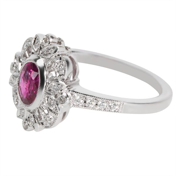 037045 SV f7773fee ab06 43a2 9f6b aa9f94a757a3 Ruby Diamond Ring in 18K White Gold 016 CTW