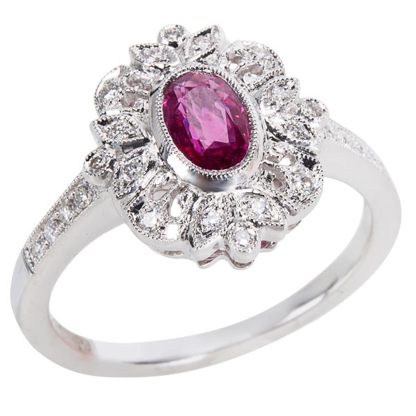 037045 stamp 8e995c60 3d57 4702 a4d1 9c6da838771d Ruby Diamond Ring in 18K White Gold 016 CTW