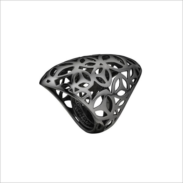 037137 fv b62b4c45 b11c 4c4b b432 0236409d3349 BRAND NEW Di Modolo Sahara Ring in Plated Black Rhodium Retails for 295