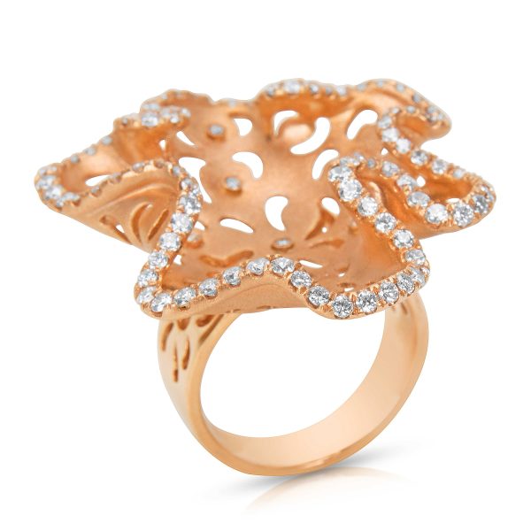 044350 pv BRAND NEW Diamond Fashion Ring in 18K Rose Gold 164 CTW