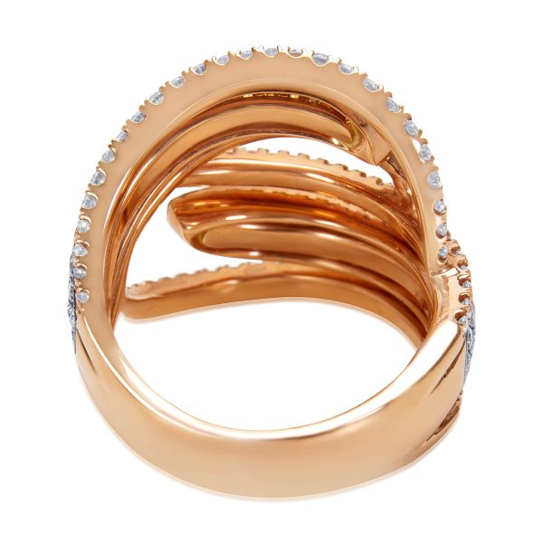 044360 bv 5b0a16d6 fe56 4506 8b15 c04ba814d929 BRAND NEW Diamond Fashion Ring in 18k Rose Gold 179 CTW