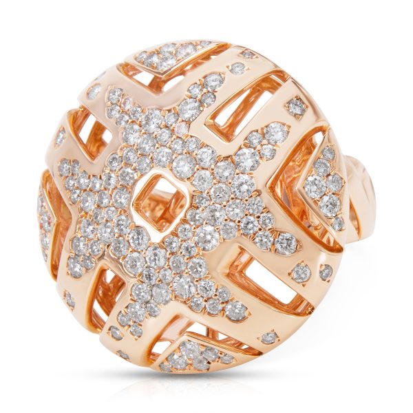 044666 fv 28ba4584 f1bb 4d2d 97cc fa464af78ab0 BRAND NEW Diamond Fashion Dome Ring in 18K Rose Gold 184 CTW