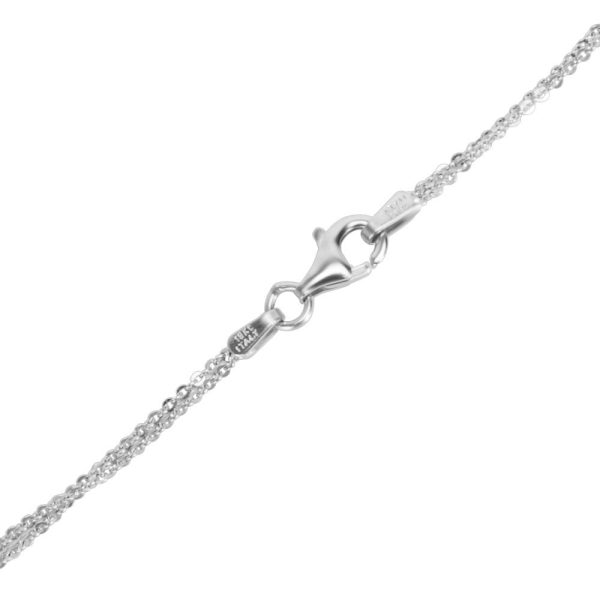 046918 clasp IGI Certified Peridot Diamond Necklace in 18K White Gold 711 CTW