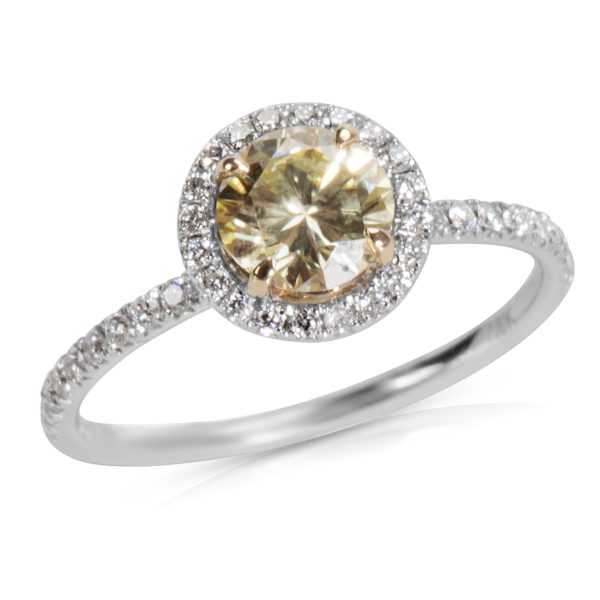 058788 av BRAND NEW Diamond Diamond Engagement Ring in 18K White GoldYellow Gold Fancy Y