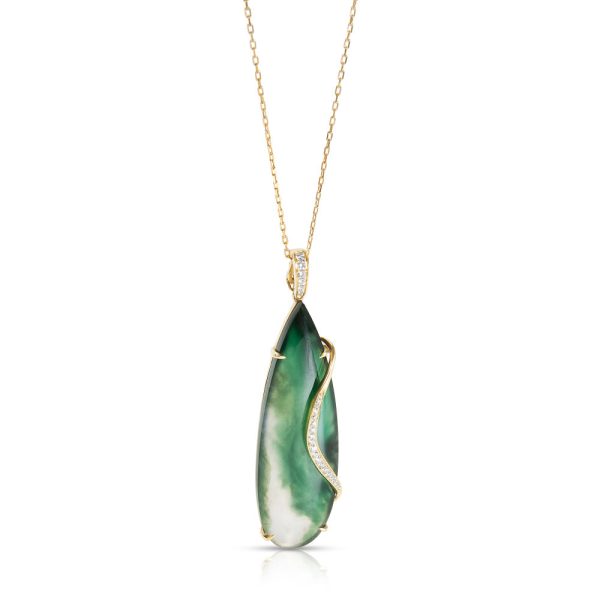 060781 fv b84d737b d631 4383 bffc 0407d94a4896 Frederic Sage Jade Pendant Necklace in 18k Yellow Gold 050 CTW