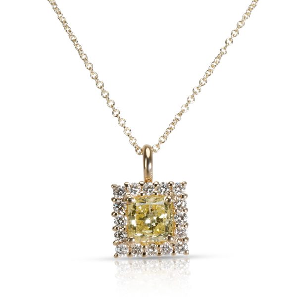 074915 fv 6e695c3f 518a 4880 a615 f71dd86d5db2 BRAND NEW Diamond Diamond Pendant in 14K Yellow Gold Fancy Yellow I1 156 CTW