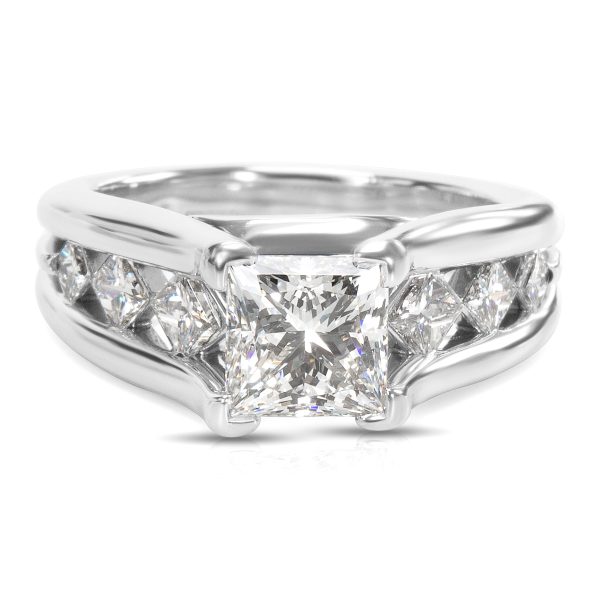 081169 fv 7388e84e 619b 4214 875b 6fdaefe8a54e AGS Certified Princess Diamond Engagement Ring in Platinum G VS2 237ctw