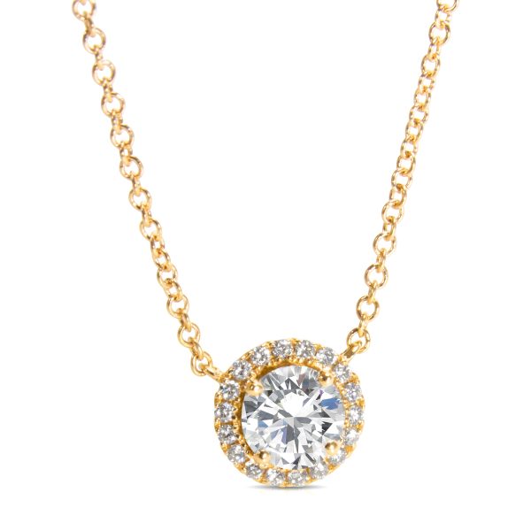 081218 fv f00032bf a15b 44b5 a2fa 1500a2f22012 Diamond Halo Necklace in 18KT Yellow Gold 120 CTW