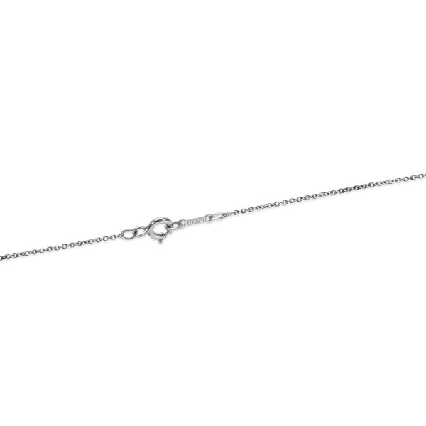 082121 clasp Tiffany Co Elsa Peretti Interlocking Ovals Necklace in Sterling Silver