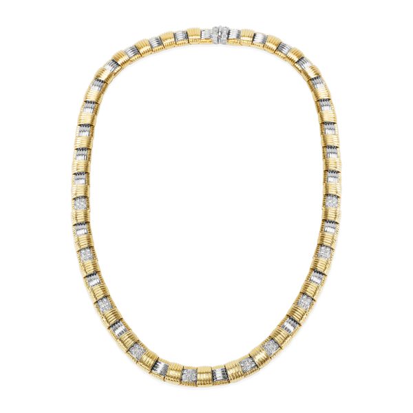 086893 pv Roberto Coin Appassionata Necklace in 18KT Two Tone Gold 135 ctw