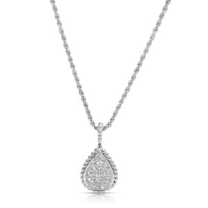 088804 fv David Yurman Albion Diamond Pendant in 18K White Gold Sterling Silver 060 ctw