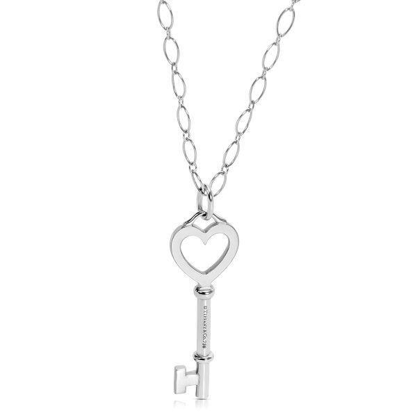 088975 bv Tiffany Co Heart Key Diamond Pendant 016 ctw