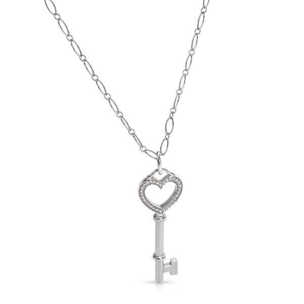 088975 fv Tiffany Co Heart Key Diamond Pendant 016 ctw