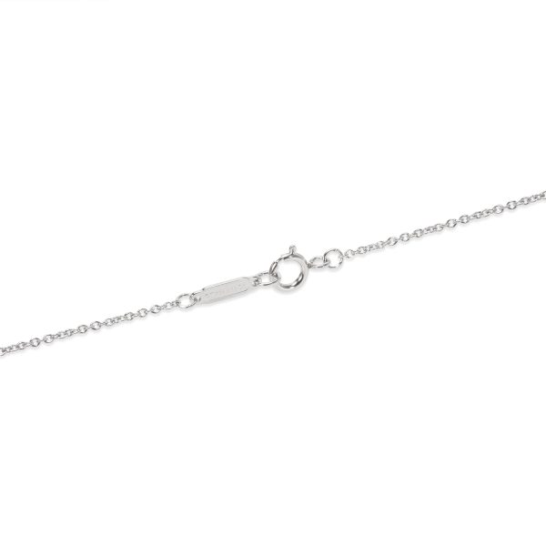 090234 clasp Tiffany Co Diamond Key Heart Pendant in Platinum