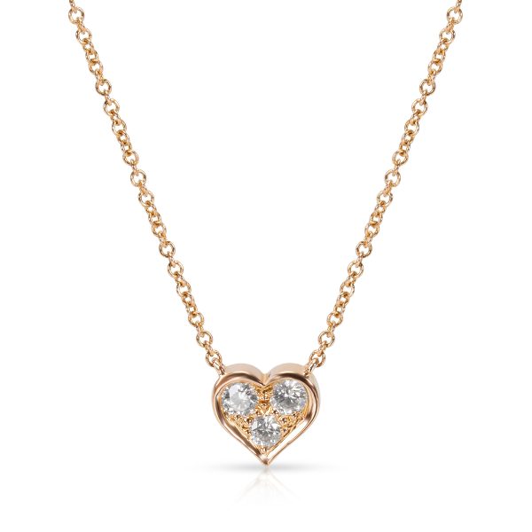 091127 fv 2e6b5c7d c0bb 47c9 94aa f8ddaeaf0b21 Tiffany Co Diamond Heart Pendant in 18KT Rose Gold with 017 ctw