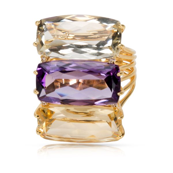 091575 fv Amethyst Citrine Green Amethyst Gemstone Ring in 18K Yellow Gold